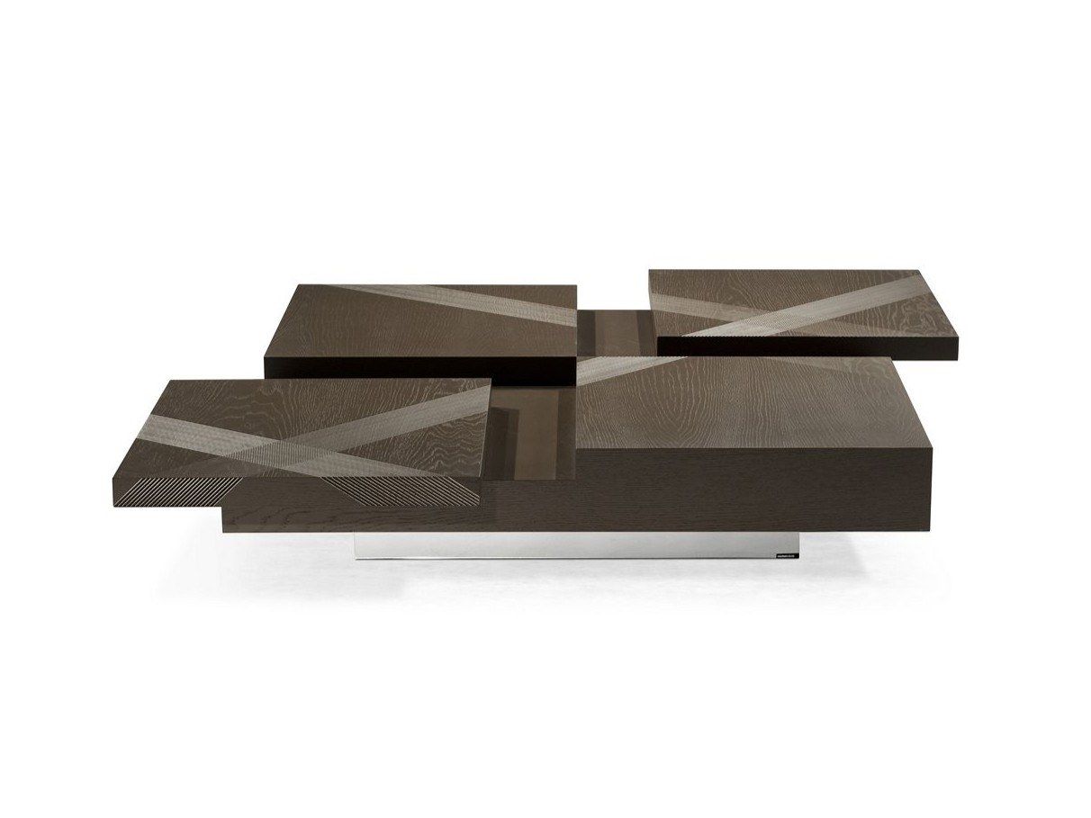 Квадратный низкий журнальный столик из дуба ROCHE BOBOIS ARCH-00129011 - Вид №1