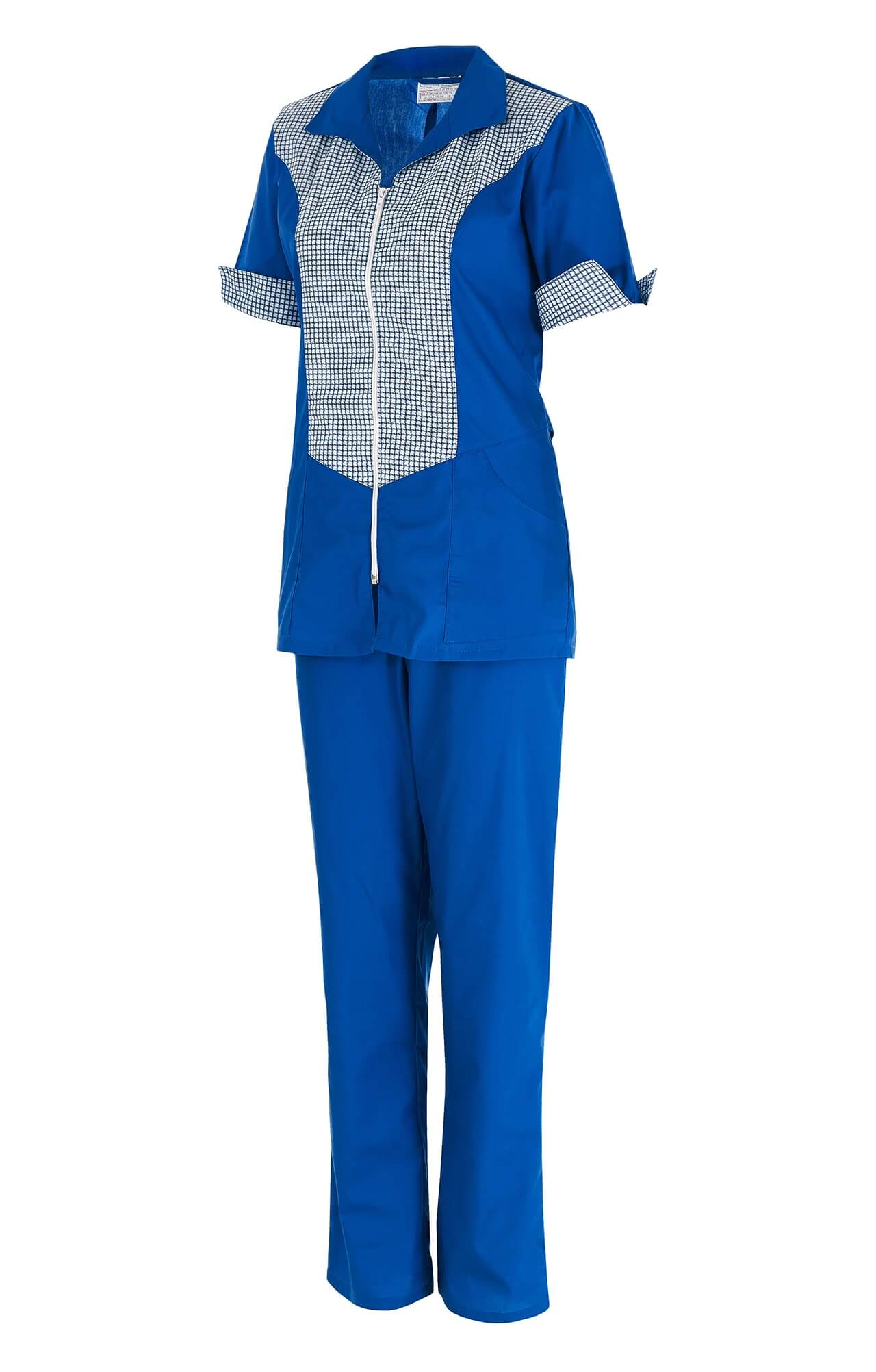 66093 Костюм "Грация" василек  Одежда для обслуживающего персонала  размер 62 Спецодежда  - Вид №1