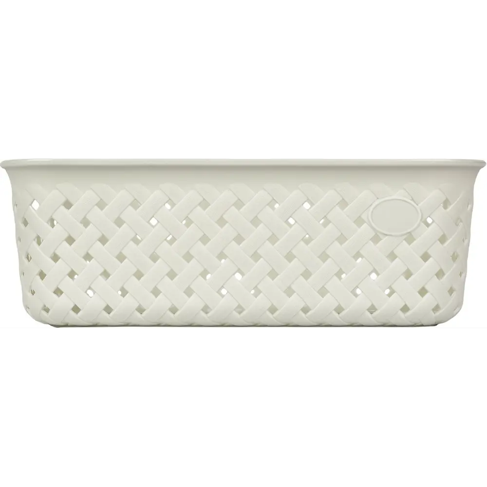 Корзинка для хранения Plast Team Rattan 26.8x19.5x9 см прямоугольная цвет молочный STLM-2074991 - Вид №2