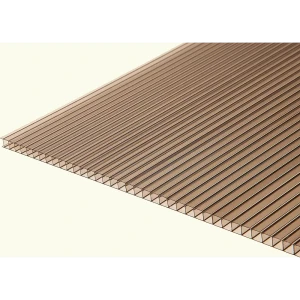 Поликарбонат сотовый 8 мм 3x2.1 м Киви бронза