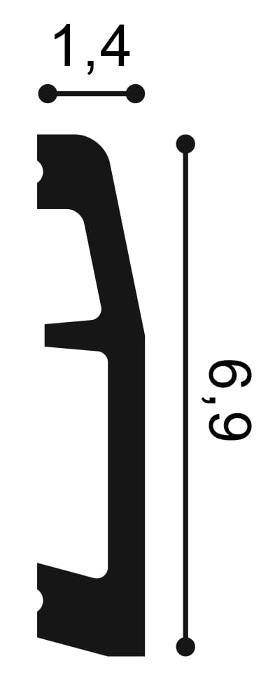 Плинтус Duropolymer® Orac SX125 ARCH-00120978 - Вид №2