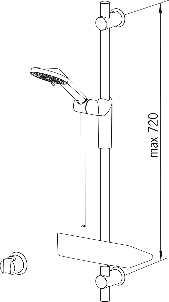 Oras 2790 Душевой комплект 2790 Optima Хром  - Вид №3
