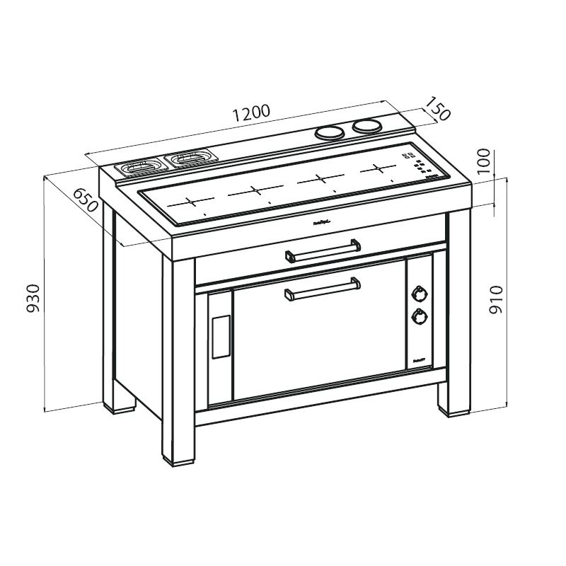 7165000 Отдельностоящая плита - 7165000 Fosterspa  - Вид №1