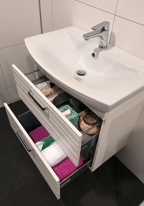 1751410 Life 700 M Шкаф И Коробка Умывальника Передняя Белая Ма ... Hafa  Белый  - Вид №1