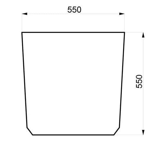Круглый бетонный горшок Betoni Simple ARCH-00147358 - Вид №10