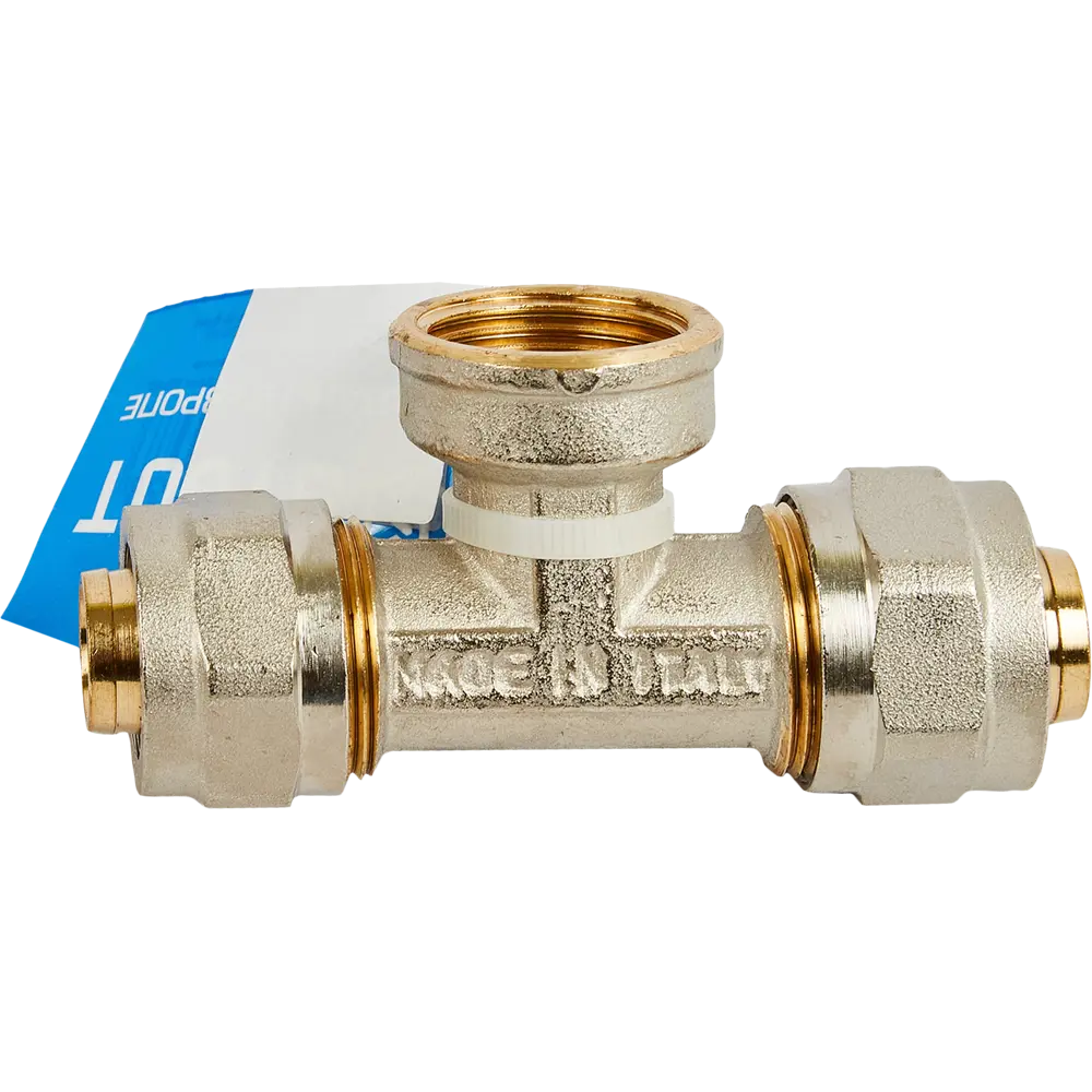 Тройник обжимной Stout 3/4"×20 мм для систем водоснабжения 82306107 STLM-1452676 - Вид №3