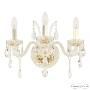 91920216 Настенный светильник Bohemia ivele crystal 21129 цвет золото STLM-1346427