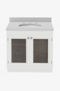 999497 Одноместный туалетный столик Belden с сеткой 36 "x 24" x 21 "x 33 1/4" Waterworks