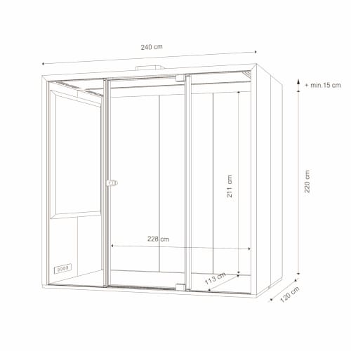 Многосторонняя акустическая офисная кабина со встроенным освещением Taiga Concept Lohko Box ARCH-00085713 - Вид №5