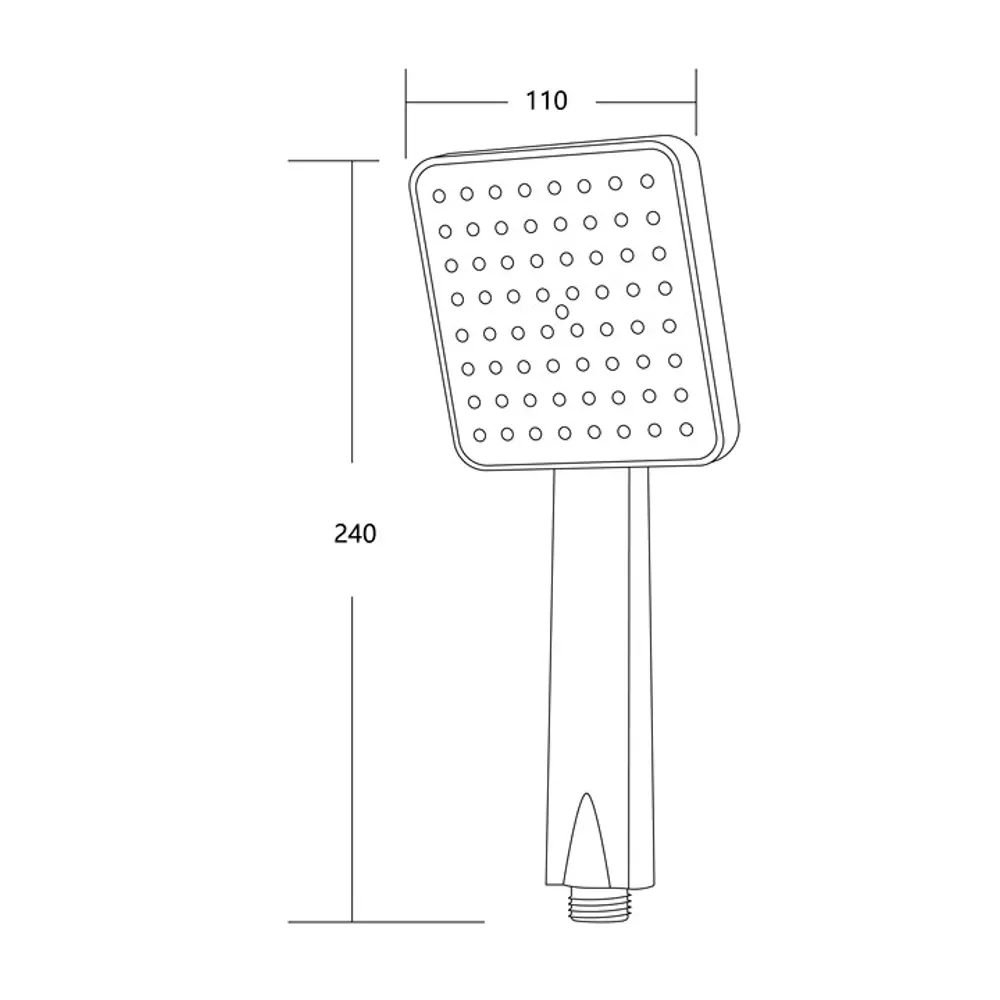 Лейка для душа Esko Somma SSP02WQ 1 режим цвет белый матовый STLM-2176269 - Вид №1