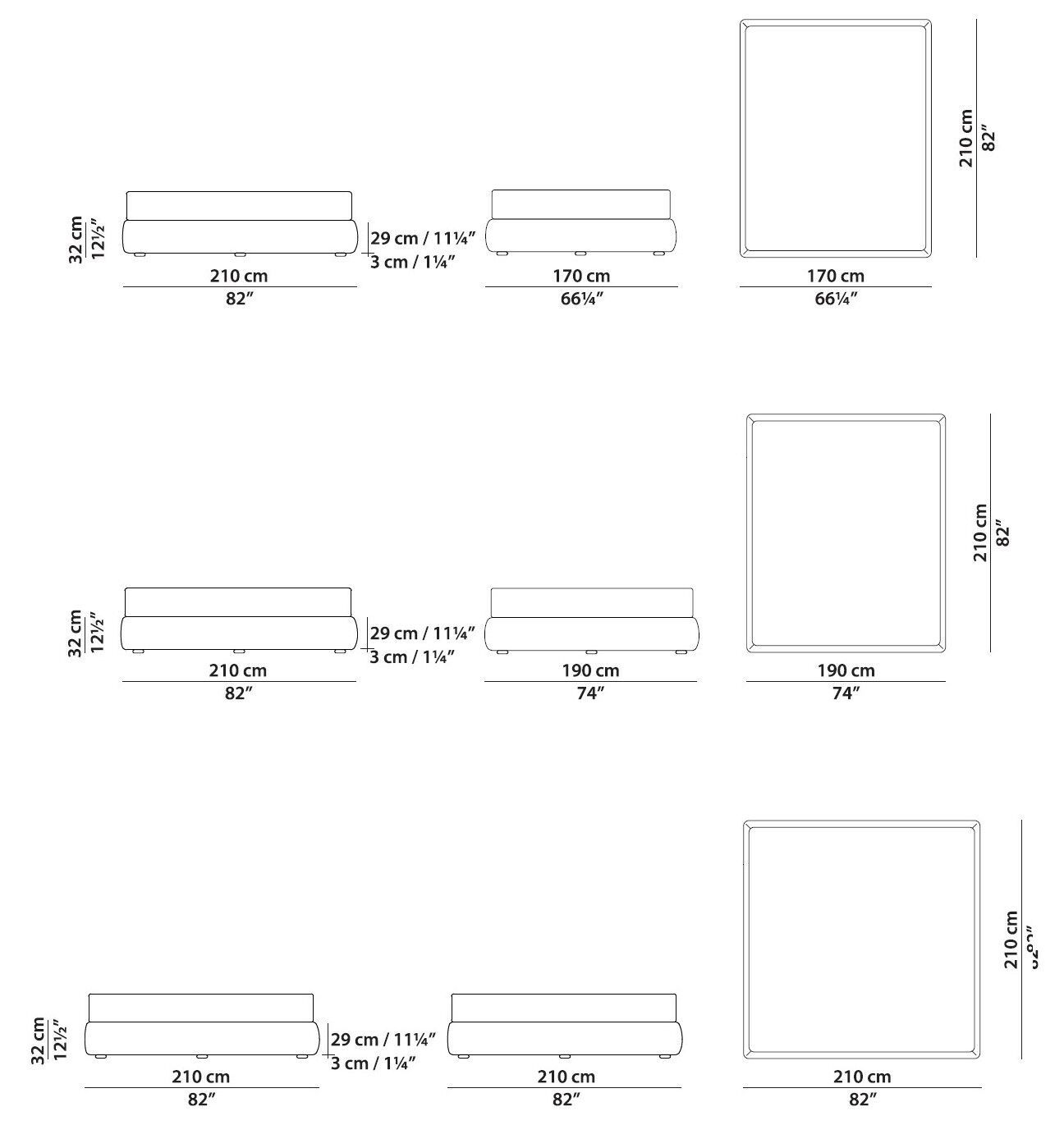Двуспальная кровать с мягкой спинкой Baxter HEAVEN ARCH-00100755 - Вид №5