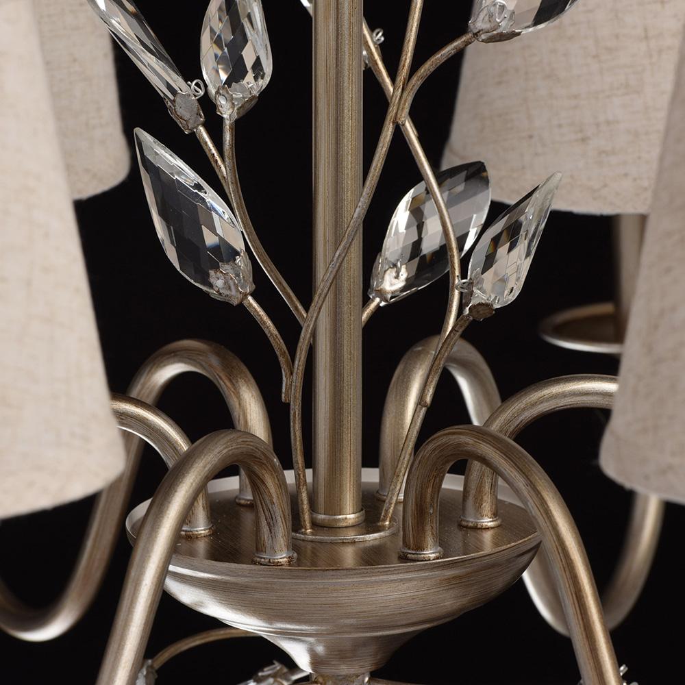 Подвесная люстра MW-Light Августина 4 419011206 MW-LIGHT ДИЗАЙНЕРСКИЕ, АВГУСТИНА 186082 Бежевый  - Вид №3