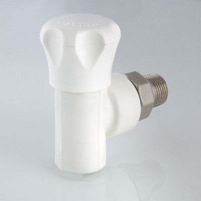 VTp.718.V.02004 Клапан полипропиленовый со сгоном угловой Valtec 20 мм х 1/2"  - Вид №7