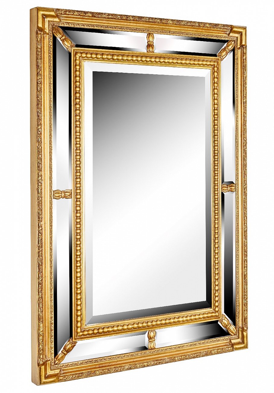 Зеркало настенное 86х61 см античное золото Albert Gold ART-ZERKALO ДИЗАЙНЕРСКИЕ 00-3884084 Зеркальный;золото  - Вид №1