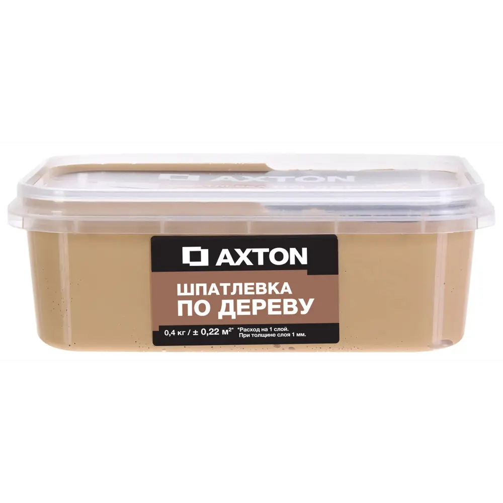 Шпатлёвка Axton для дерева натуральный дуб 0,4 кг - профессиональное выравнивание 81950902 STLM-0014727