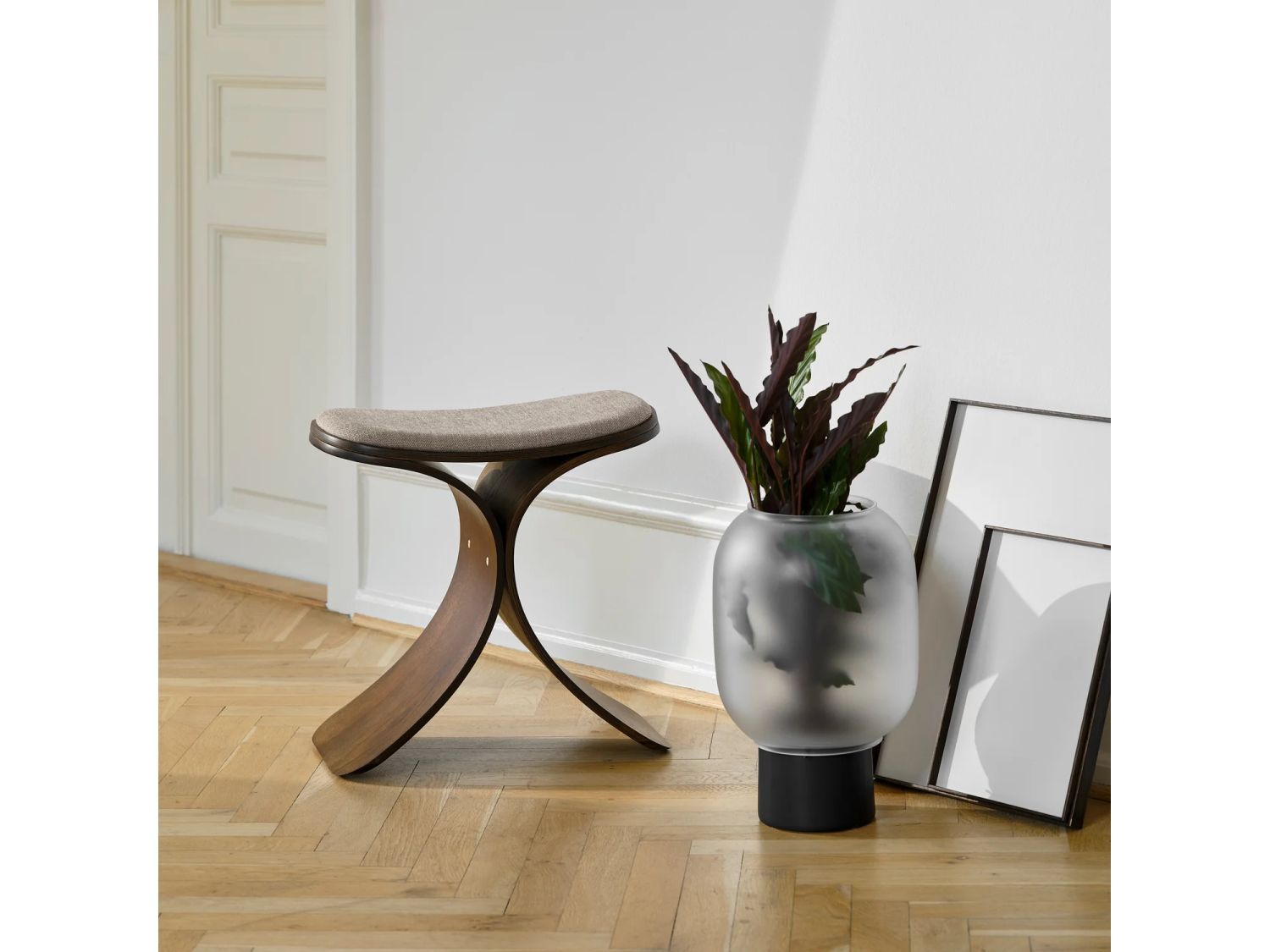 Дубовый табурет с тканевым сиденьем Gejst Luno ARCH-00151658 - Вид №11