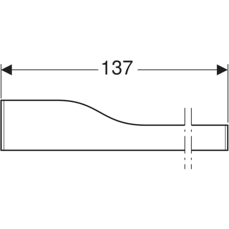 430360304 Фронтальная декоративная панель Geberit Bambini для детской раковины, для трех смесителей для раковины, более низкая раковина справа Geberit  - Вид №3