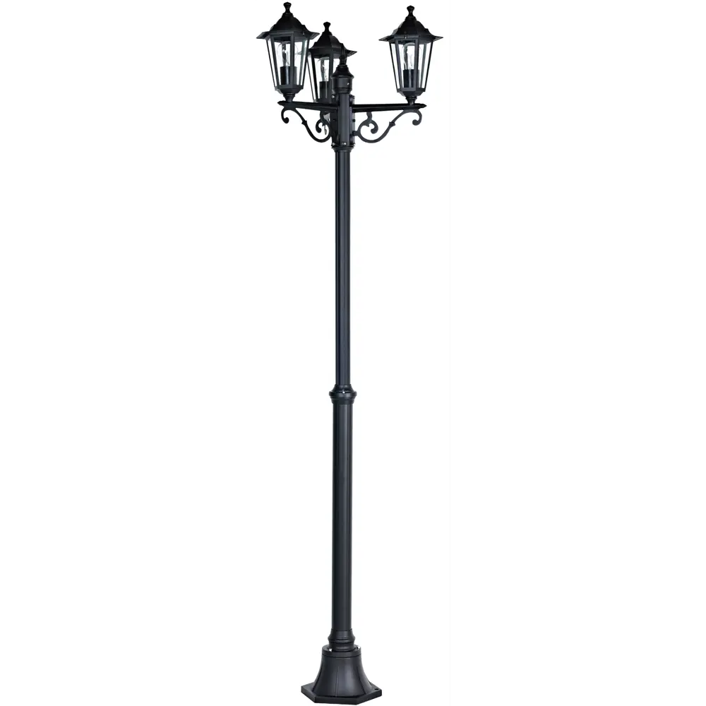 Фонарный столб без источника света KREAFORTA Whillans 200 см цвет черный STLM-2038159