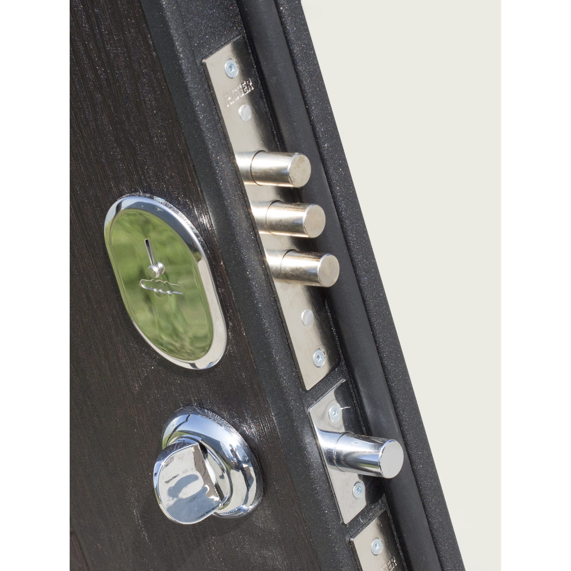 82096736 Дверь входная металлическая Гарда Муар, 860 мм, правая, цвет венге Santreyd  - Вид №2