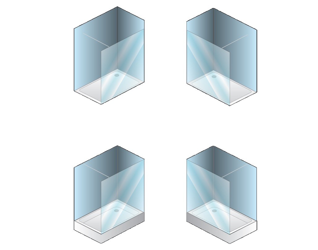 Душевая перегородка Walk In Terra ts open 00632 BLACK Словения Kolpa-San  - Вид №4