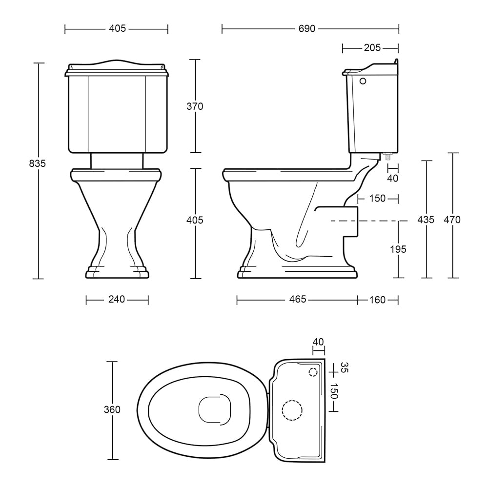 IMSR141 Цистерна и фитинги с герметичной муфтой Black Sapphire Imperial  - Вид №3