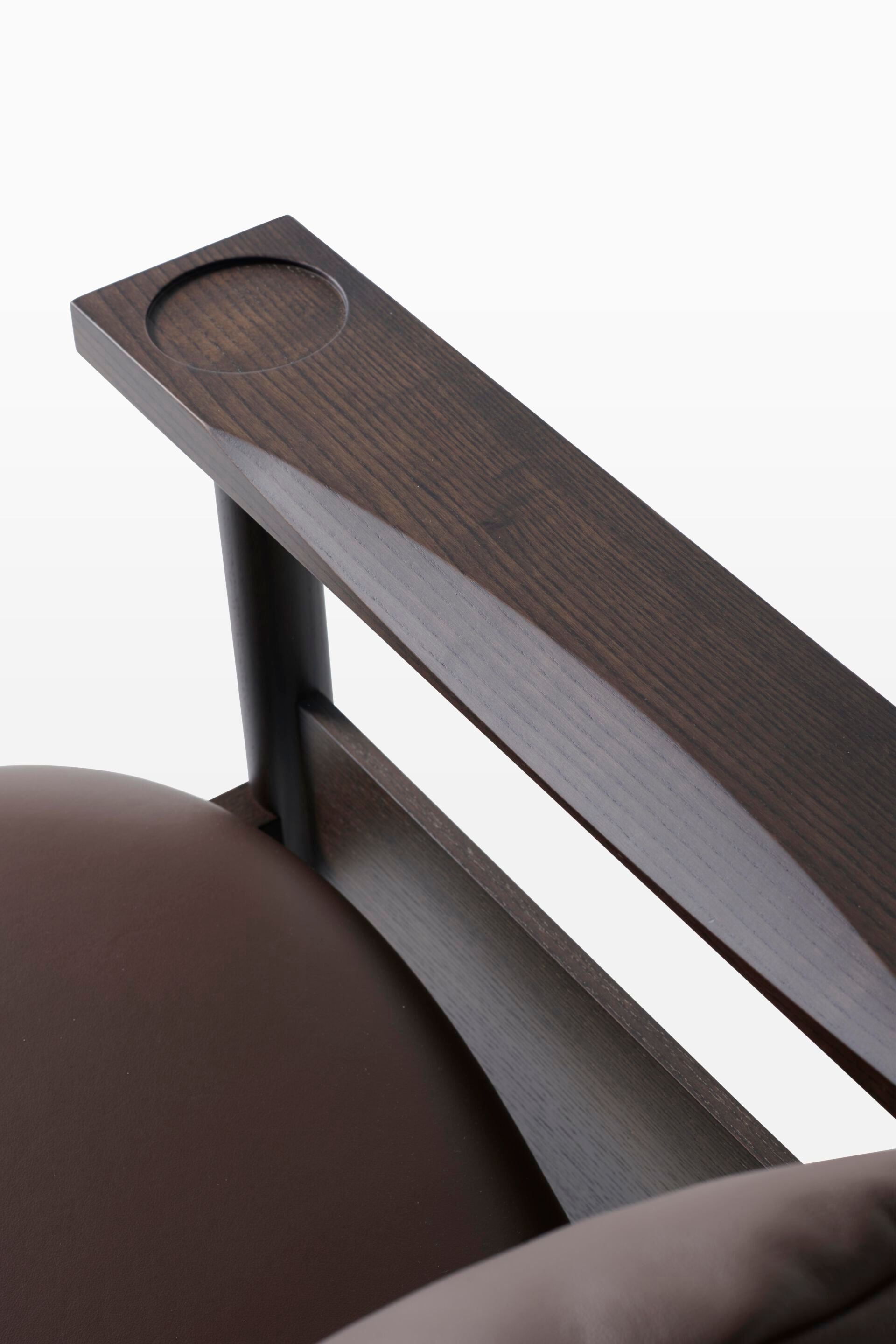 Кресло из ясеня с мягким сиденьем с подлокотниками Plank Sol &amp ARCH-00114221 - Вид №6