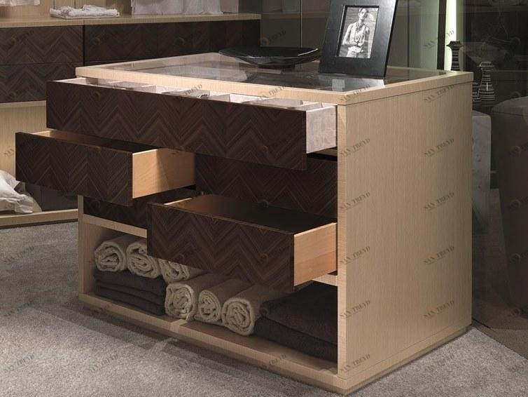 Carpanelli Деревянный комод со встроенными ручками Optical skin Ar28