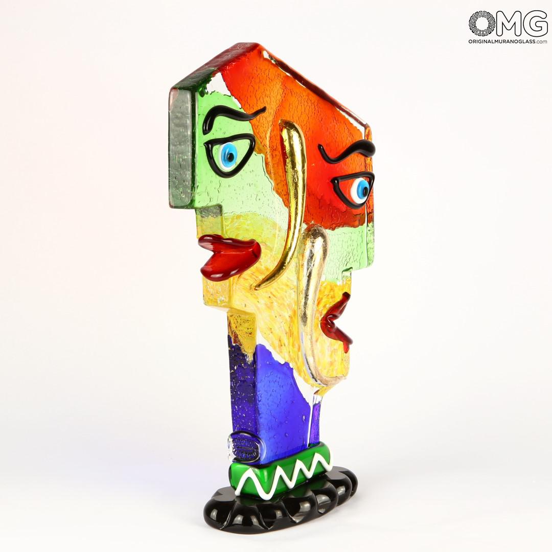 2618 ORIGINALMURANOGLASS Скульптура Ты&Я - по мотивам Пикассо - Original Murano Glass OMG 28 см  - Вид №1