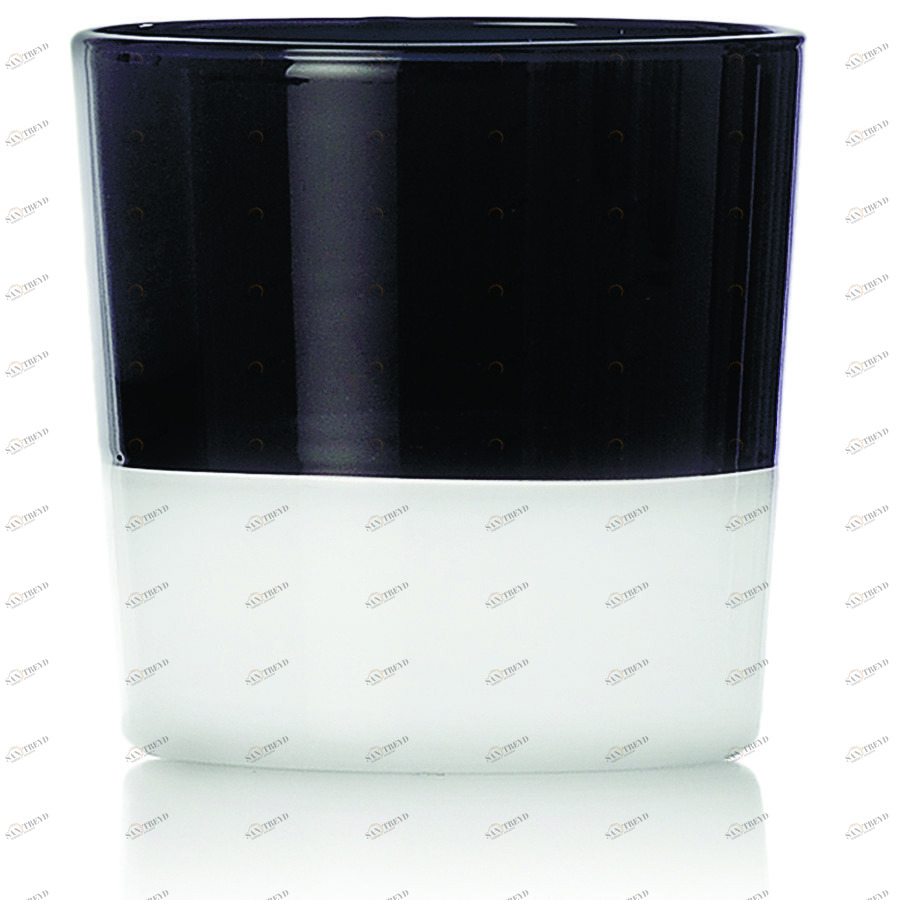 Стакан для воды Light Colore Black&White черный с белым дном 300 мл Ichendorf 093598038