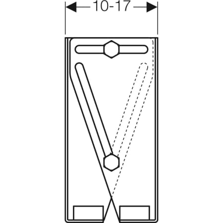 461.660.00.1 Монтажный набор Geberit GIS для монтажа свободностоящей перегородки Geberit  - Вид №2