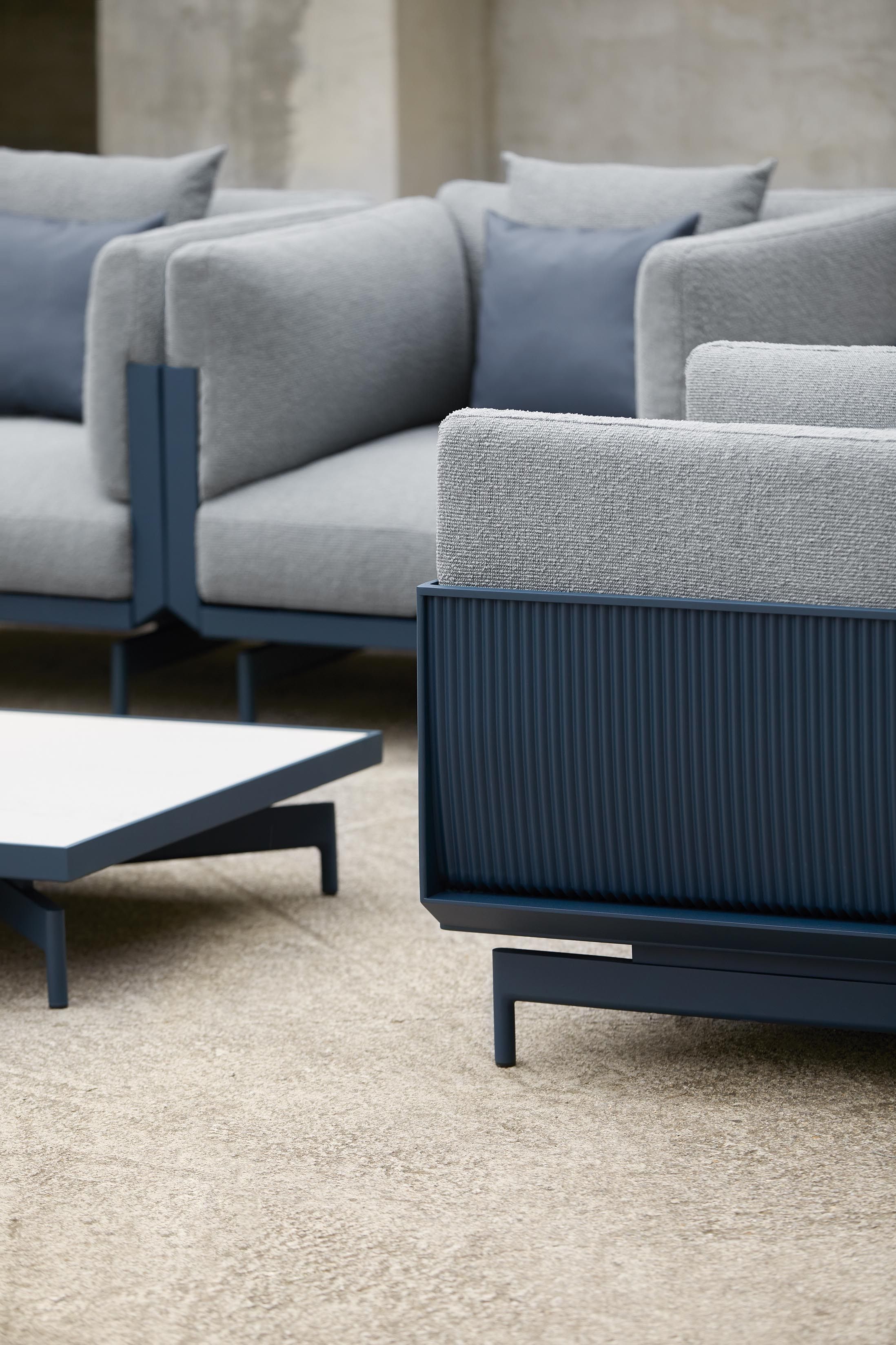 Садовый стул из ткани и алюминия с термокрытием GANDIABLASCO Onde ARCH-00136154 - Вид №49