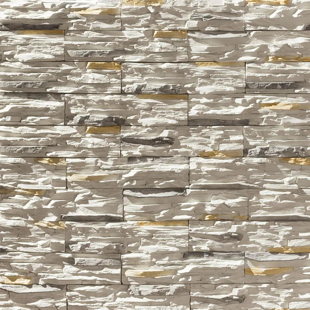 91384067 Камень искусственный Leonardo stone Перуджа 0.48м² серый STLM-1015296