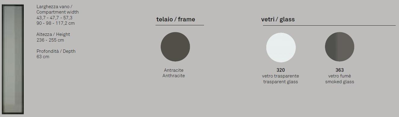 Gruppo Tomasella Модульный шкаф из стекла Metropolis sun-id-1475682 - Вид №2
