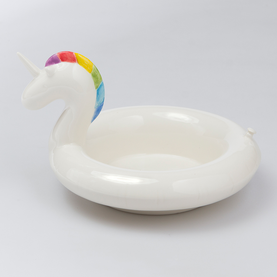 DYFLOSBUN Блюдо сервировочное , floatie unicorn, 11х16х18 см Doiy 