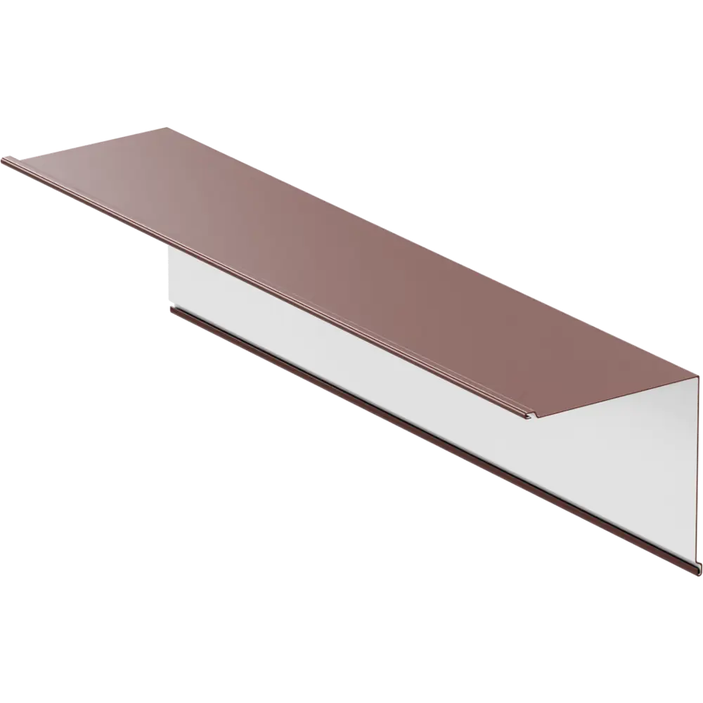 Планка угла внешнего 115x115x2000 мм 0.4 мм RAL 8017 коричневый ВЕГА STLM-2123304