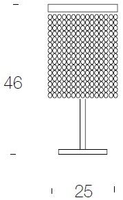 Tonin Casa Настольная лампа с кристаллами Santena sun-id-1378327 - Вид №1