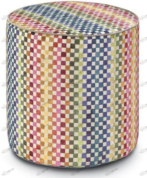MissoniHome Пуф Cylinder из жаккардового бархата в мелкую клетку Master moderno sun-id-1423430