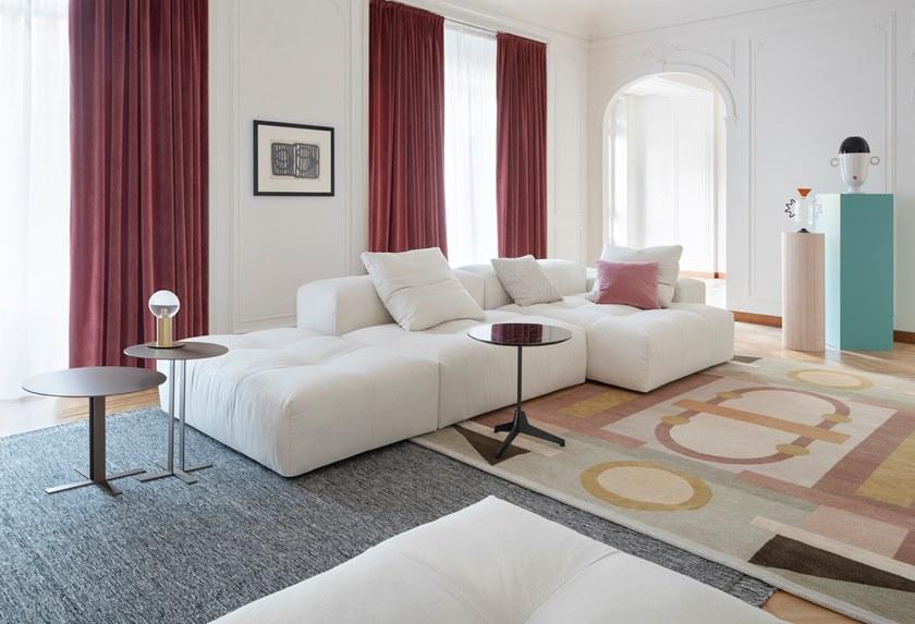 Saba Italia Секционный диван со съемным чехлом из ткани Pixel sun-id-1386988 - Вид №6