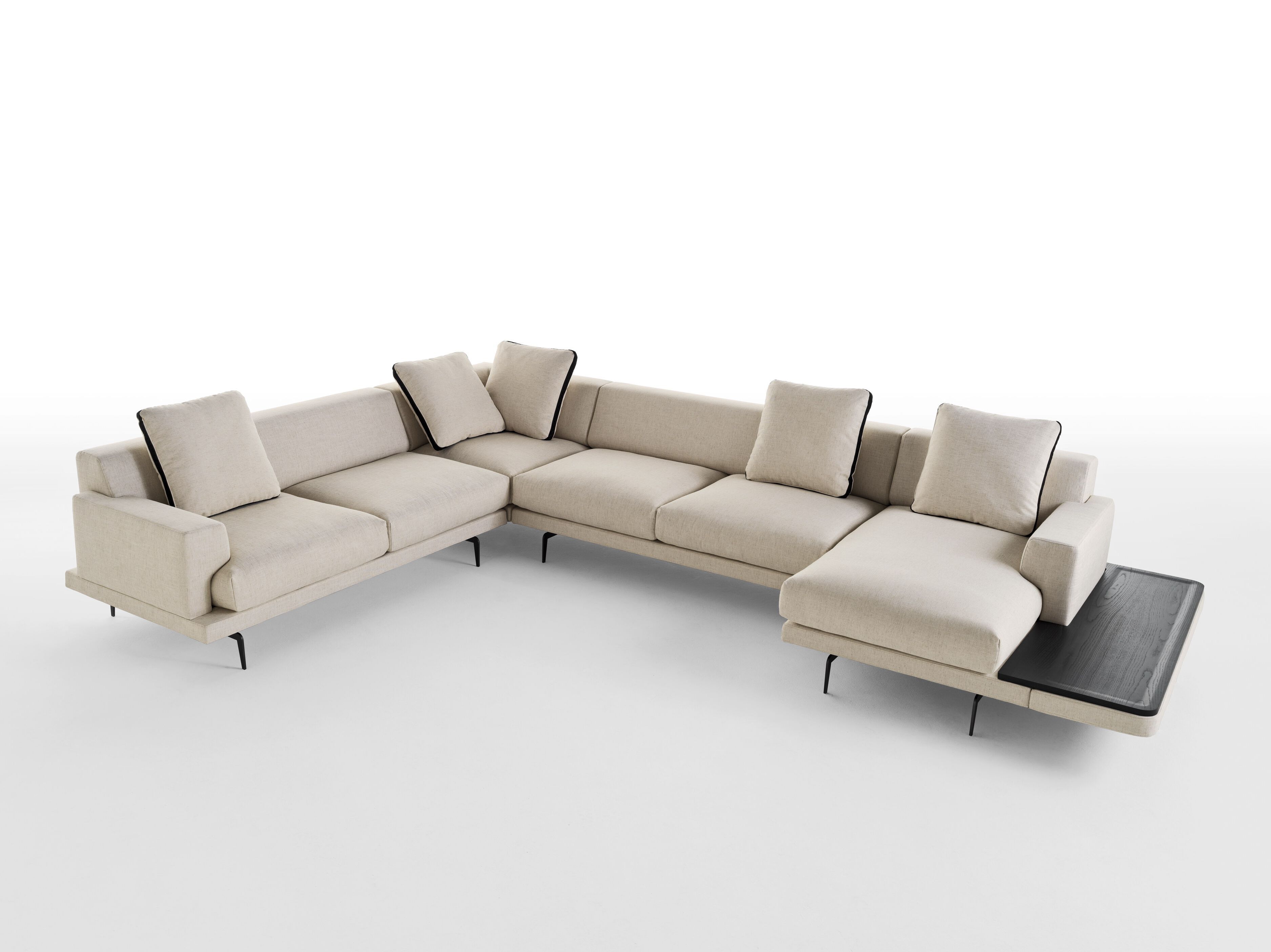 Угловой диван из ткани с полуостровом Busnelli GILMOUR ARCH-00066088