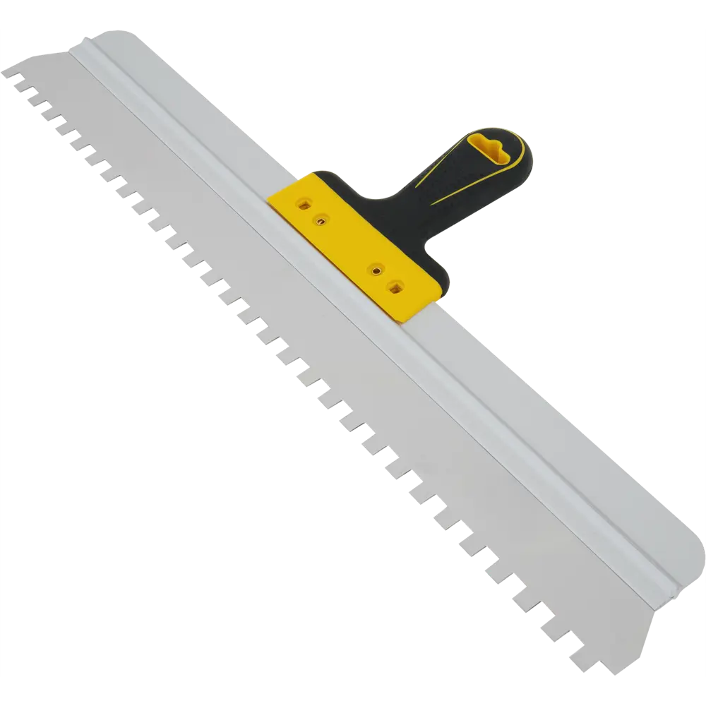 Шпатель зубчатый Hardy 0820-656010 600 мм, нержавеющая сталь, двухкомпонентная ручка, зуб 10x10 мм STLM-2071555