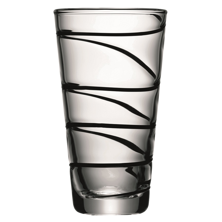 Набор из 4 хайболов 370 мл Jazz LSA INTERNATIONAL JAZZ 00-3863238 Прозрачный;черный - Вид №7