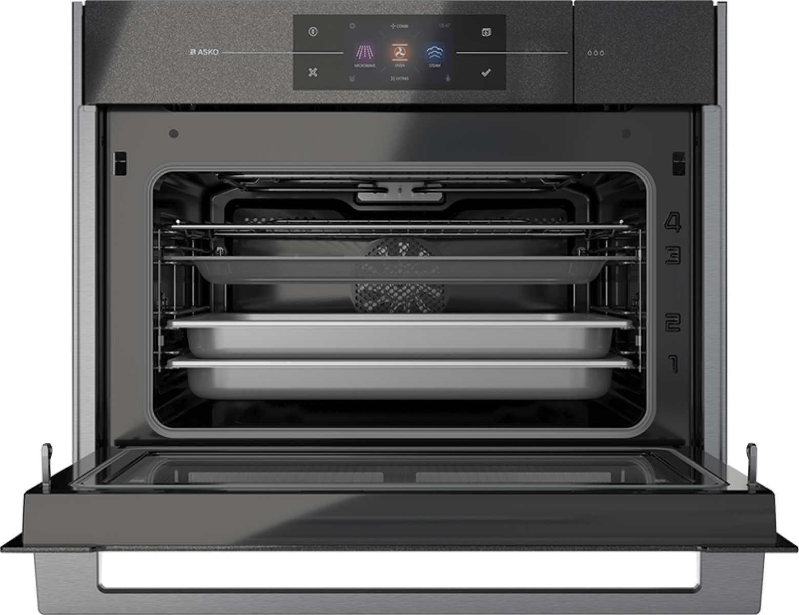 5485163 Электрический духовой шкаф Asko OCSM8478G черный STDN-0149310 - Вид №2
