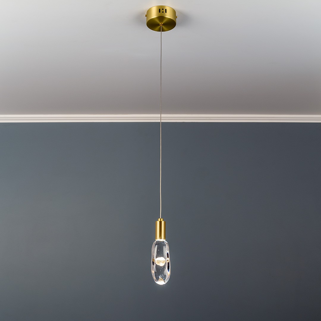 Frezia Light 1020 золото подвес 120140 - Вид №2