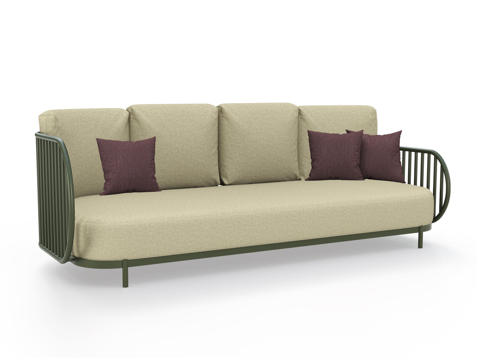 Алюминиевый садовый диван, Sunbrella® и 3-местный Канат YAAZ Ova ARCH-00019691 - Вид №4