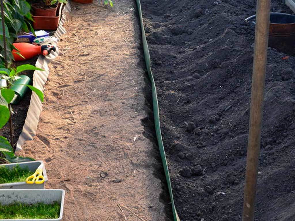 Лента бордюрная 300 мм x 10 м, 2 мм ГеоПластБорд GPBST-40 - Вид №1