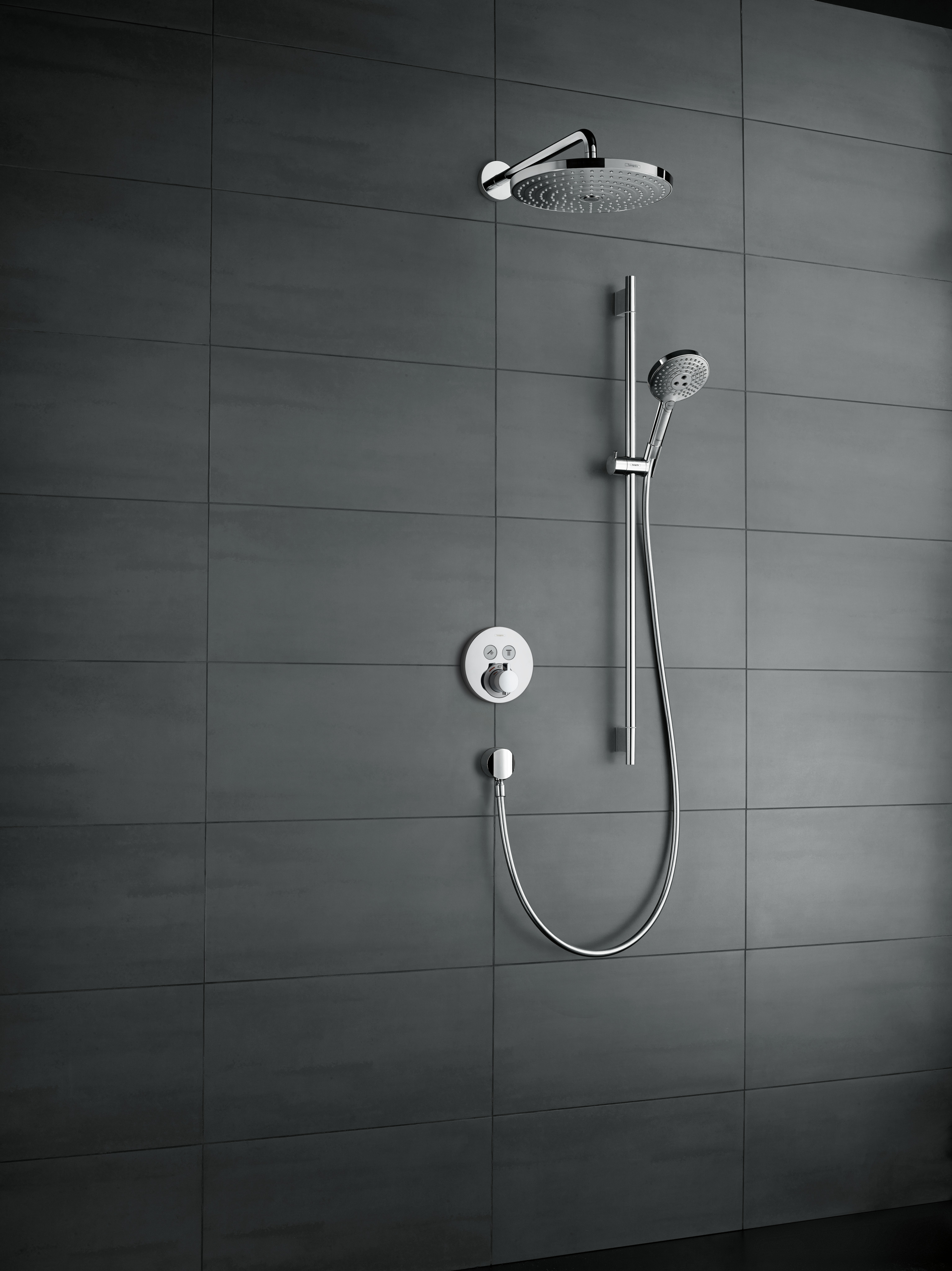 26323400 Raindance Select S Душевой набор 120 3jet EcoSmart 9 л / мин со штангой 90 см Hansgrohe  - Вид №2