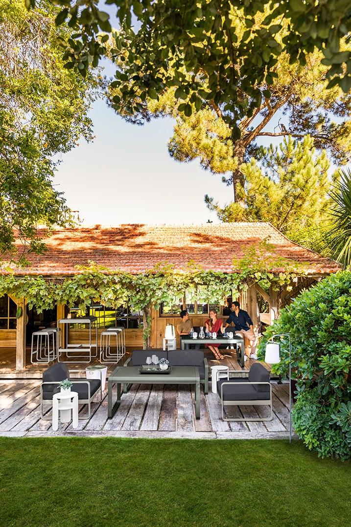 Fermob 3-х местный тканевый садовый диван Bellevie 8480 - Вид №6