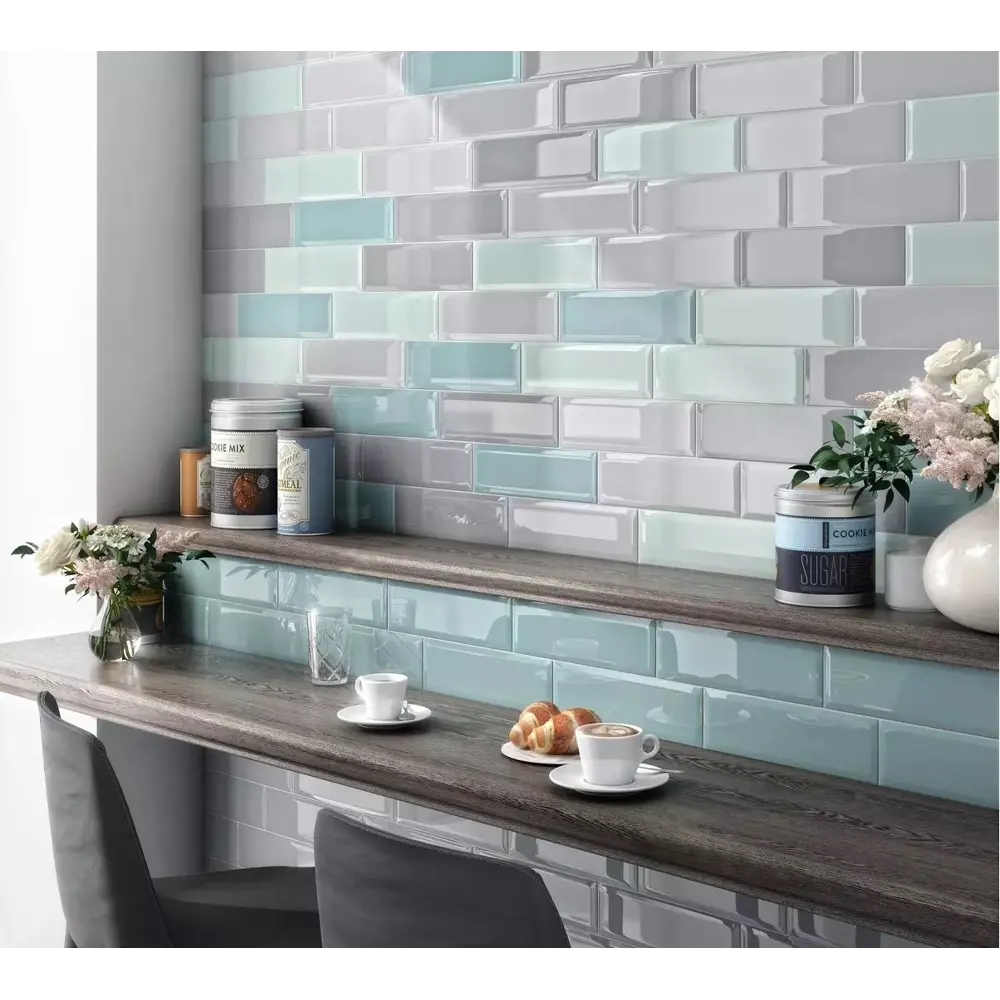 Kerama Marazzi Аккорд — глянцевая плитка серого цвета для стен 86360068 STLM-0068072 - Вид №3