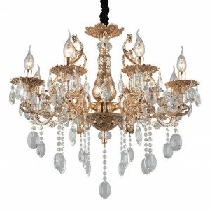 Подвесная люстра Omnilux Foro OML-75603-08 OMNILUX ДИЗАЙНЕРСКИЕ, FORO 279723 Золотой