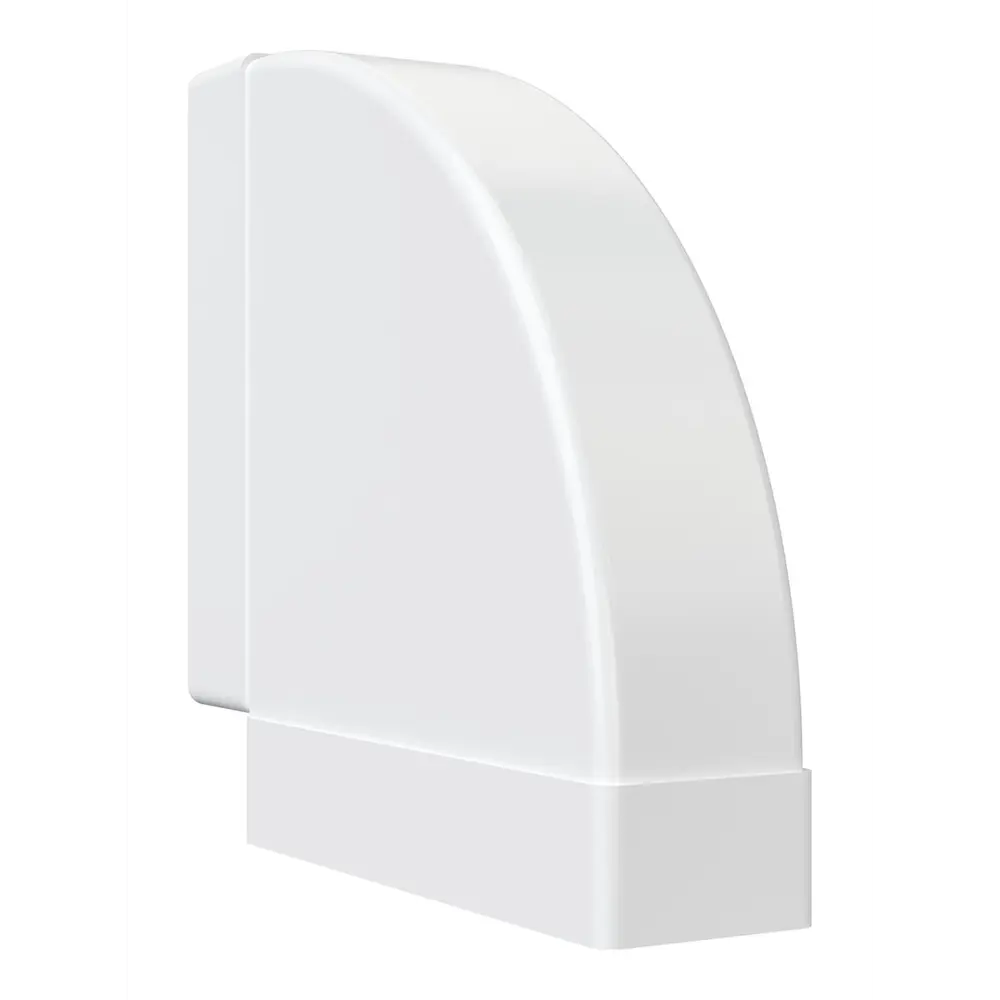 Колено горизонтальное Fonet 60x204 мм 90 градусов пластик STLM-2198576 - Вид №1